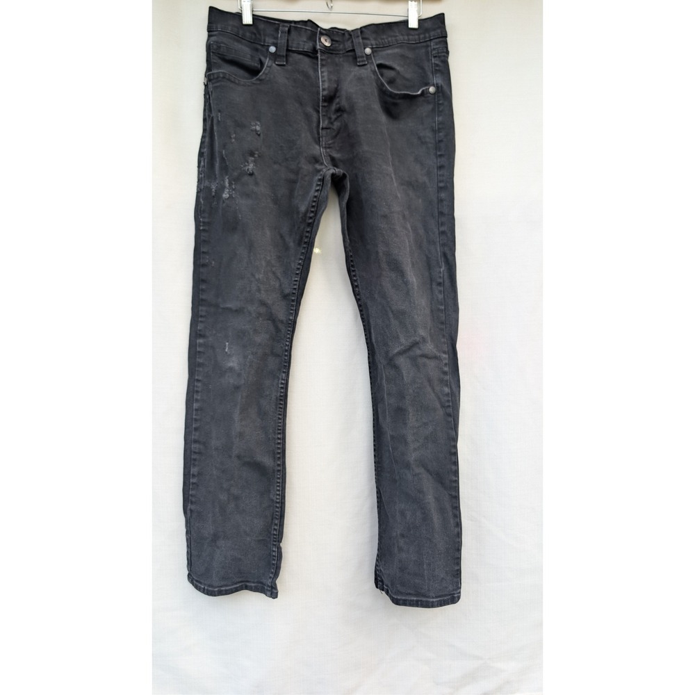 Cody James Western Jeans Mens 36x34 Black Distressed Stretch Denim Cowboy